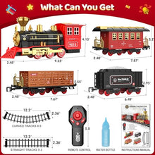 Load image into Gallery viewer, Remote Control Train Toys w/Steam Locomotive - Gifteee Unique &amp; Unusual gifts, Cool gift ideas
