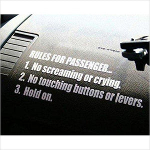 JDM Rules for Car Passenger - Gifteee. Find cool & unique gifts for men, women and kids
