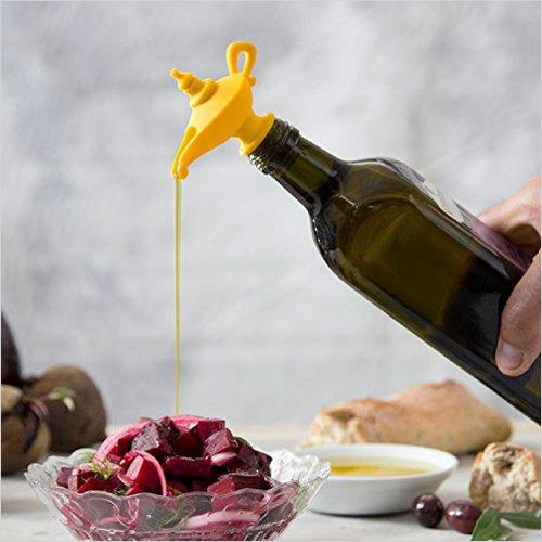 Oiladdin Oil Pourer & Stopper - Gifteee Unique & Unusual gifts, Cool gift ideas