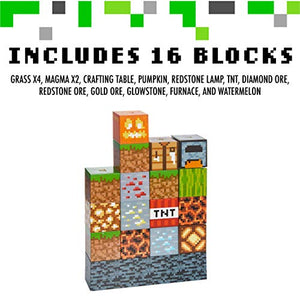 Minecraft Block Building Lamp - 16 Rearrangeable Light Blocks