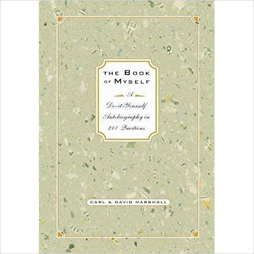 The Book of Myself A Do-It-Yourself Autobiography In 201 Questions - Gifteee. Find cool & unique gifts for men, women and kids