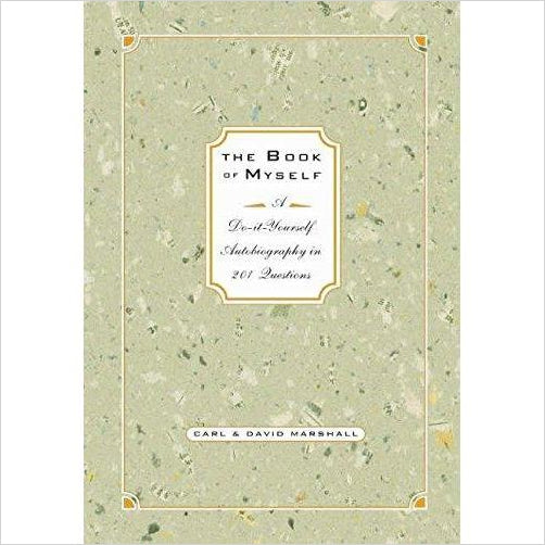 The Book of Myself A Do-It-Yourself Autobiography In 201 Questions - Gifteee Unique & Unusual gifts, Cool gift ideas