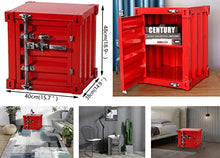 Load image into Gallery viewer, Industrial Style Container Side Table
