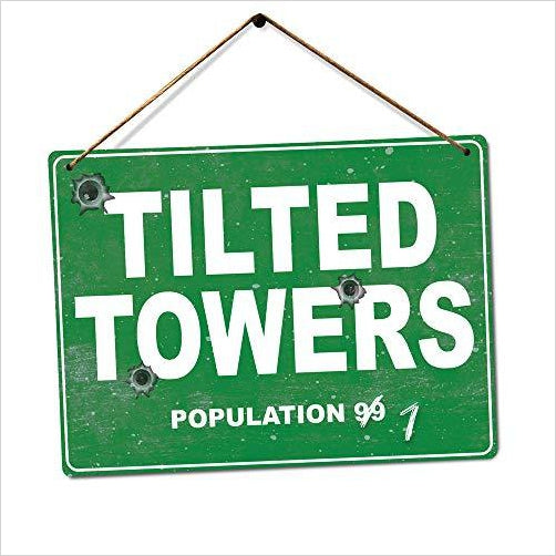 Fortnite Tilted Towers Metal Sign - Gifteee. Find cool & unique gifts for men, women and kids