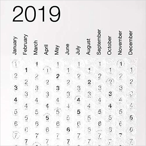 Bubble Wrap Calendar - 2018 - Gifteee. Find cool & unique gifts for men, women and kids