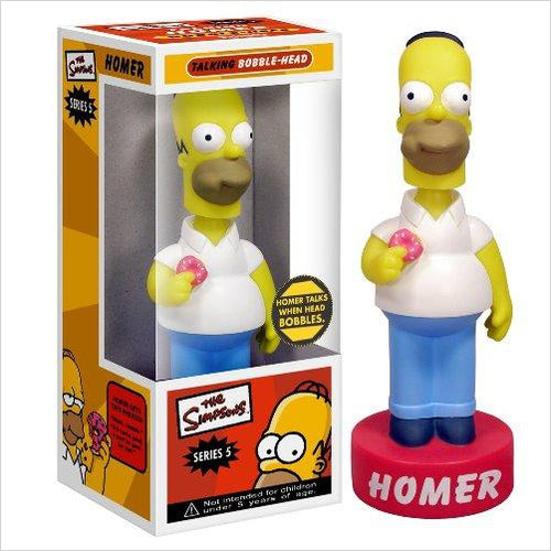 Funko - Talking Homer Wacky Wobbler - Gifteee Unique & Unusual gifts, Cool gift ideas