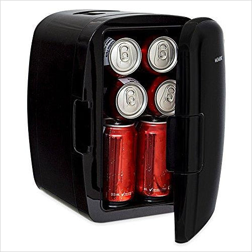 Portable 8 Can Mini Fridge Cooler & Warmer - Gifteee Unique & Unusual gifts, Cool gift ideas