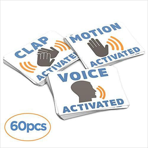 Practical Jokes Stickers (Fake Voice, Motion, And Clap Activated Sign Tags) - Gifteee Unique & Unusual gifts, Cool gift ideas