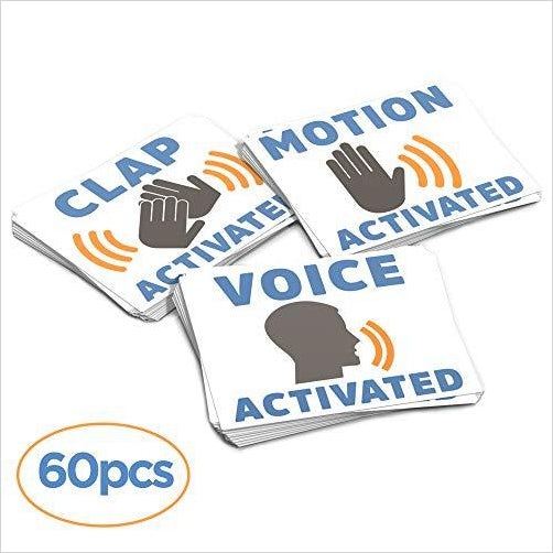 Practical Jokes Stickers (Fake Voice, Motion, And Clap Activated Sign Tags) - Gifteee. Find cool & unique gifts for men, women and kids