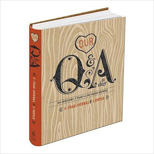 Our Q&A a Day: 3-Year Journal for 2 People - Gifteee Unique & Unusual gifts, Cool gift ideas