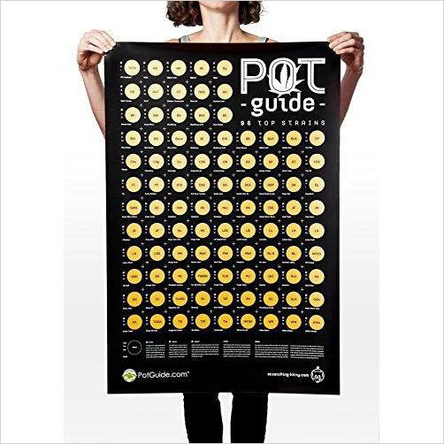 Marijuana Scratch Off Poster - Gifteee Unique & Unusual gifts, Cool gift ideas