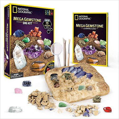 Mega Gemstone Mine – Dig Up 15 Real Gems - Gifteee. Find cool & unique gifts for men, women and kids