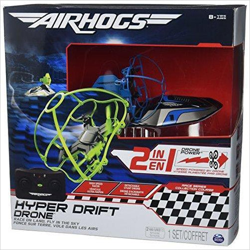 Air Hogs 2-in-1 Hyper Drift Drone for High Speed Racing and Flying - Gifteee Unique & Unusual gifts, Cool gift ideas