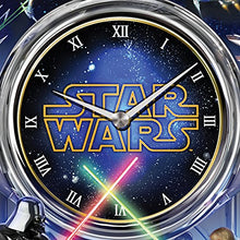 Load image into Gallery viewer, STAR WARS: Sith vs. Jedi Wall Clock - Light Up Lightsaber Duel &amp; Theme Song - Gifteee. Find cool &amp; unique gifts for men, women and kids
