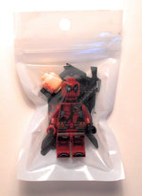 Load image into Gallery viewer, Super War Deadpool Marvel LEGO Minifigure - Gifteee. Find cool &amp; unique gifts for men, women and kids
