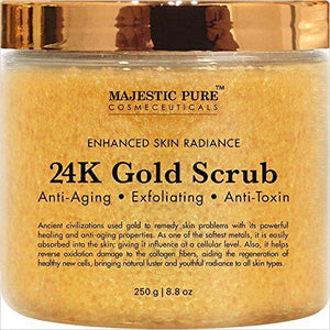 24K Gold Body and Facial Scrub, Ancient Anti Aging - Gifteee. Find cool & unique gifts for men, women and kids