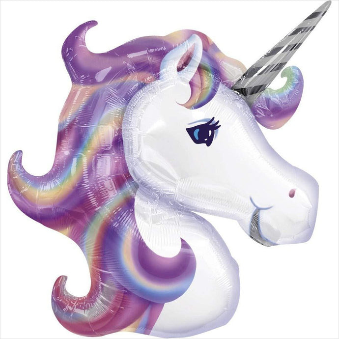 Big Unicorn Foil Balloon 96,5 cm x 97 cm - Gifteee. Find cool & unique gifts for men, women and kids