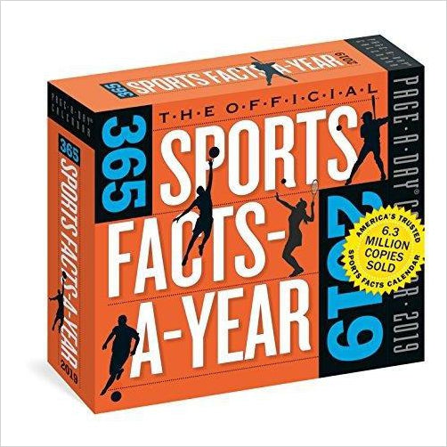 Official 365 Sports Facts-A-Year Page-A-Day Calendar 2019 - Gifteee. Find cool & unique gifts for men, women and kids