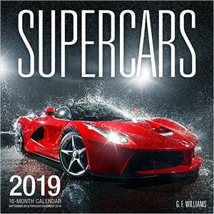 Supercars 2019: 16 Month Calendar September 2018 Through December 2019 - Gifteee. Find cool & unique gifts for men, women and kids