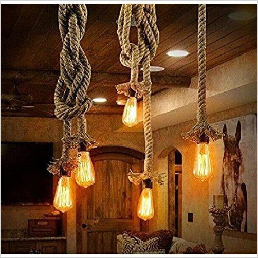 Rope Industrial Ceiling Lights - Gifteee Unique & Unusual gifts, Cool gift ideas