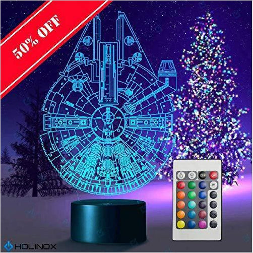 Star Wars Millennium Falcon Lamp - Gifteee Unique & Unusual gifts, Cool gift ideas