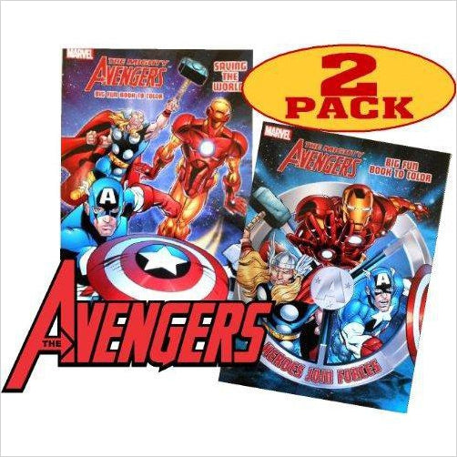 Marvel Mighty Avengers Coloring and Activity Book Set (2 Books ~ 96 pgs each) - Gifteee. Find cool & unique gifts for men, women and kids