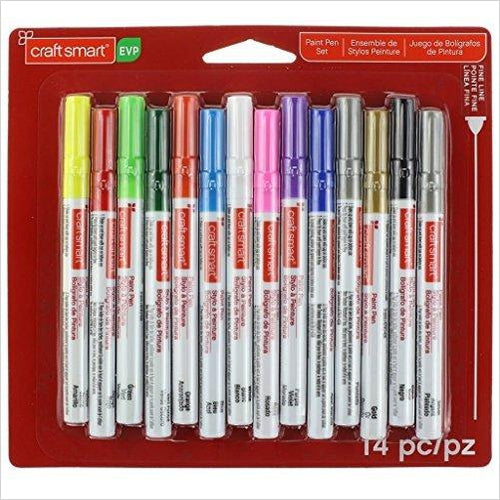 Craft Smart 14 piece Paint Pen Set - Gifteee Unique & Unusual gifts, Cool gift ideas