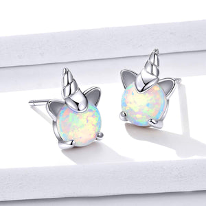 Opal Unicorn Stud Earrings - Gifteee. Find cool & unique gifts for men, women and kids