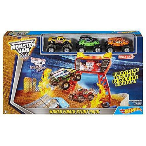 Hot Wheels Monster Jam World Finals Stunt Pack Play Set - Gifteee Unique & Unusual gifts, Cool gift ideas