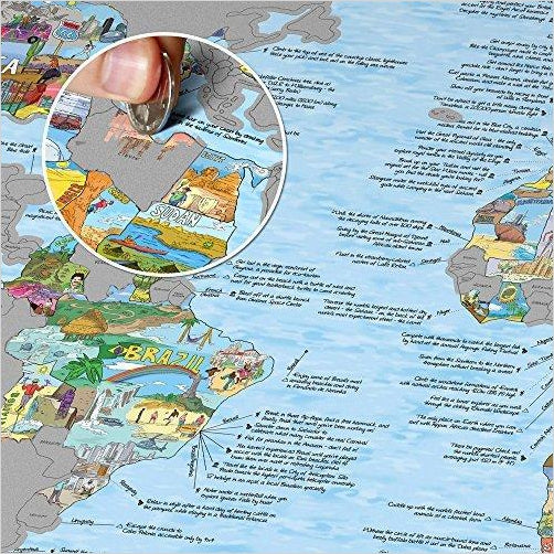 Bucket List World Map - Scratch Edition. - Gifteee Unique & Unusual gifts, Cool gift ideas