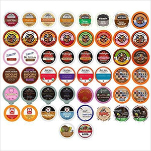 Coffee, Tea, Cider, Cappuccino and Hot Chocolate Single Serve Cups For Keurig K Cup Brewers Variety Pack Sampler, 50 Count - Gifteee. Find cool & unique gifts for men, women and kids