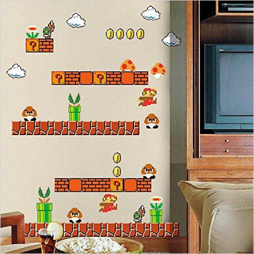 Giant Super Mario Build a Scene Peel and Stick Wall Decals - Gifteee Unique & Unusual gifts, Cool gift ideas