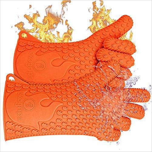 Heat Resistant Silicone Gloves - Gifteee Unique & Unusual gifts, Cool gift ideas