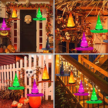 Load image into Gallery viewer, Halloween Hanging Lighted Glowing Witch Hat - Gifteee. Find cool &amp; unique gifts for men, women and kids

