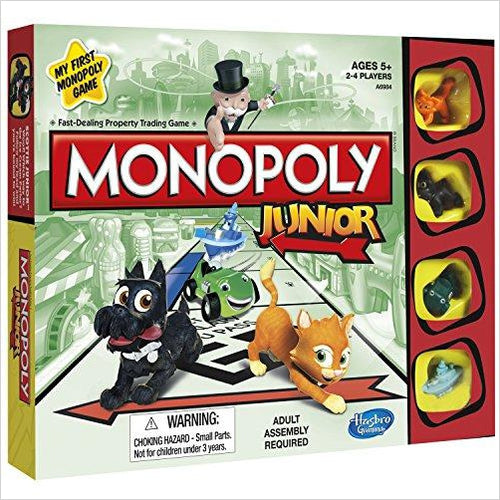 Monopoly Junior Board Game - Gifteee. Find cool & unique gifts for men, women and kids