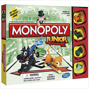 Monopoly Junior Board Game - Gifteee. Find cool & unique gifts for men, women and kids