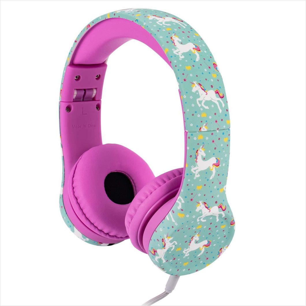 Unicorn Snug Play Kids Headphones + Volume Limiting and Audio Sharing Port - Gifteee Unique & Unusual gifts, Cool gift ideas