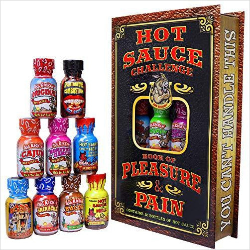 Hot Sauce Challenge Book Of Pleasure & Pain - Gifteee Unique & Unusual gifts, Cool gift ideas