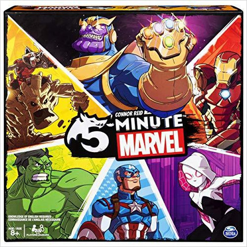 Five Min Marvel Fast-Paced Cooperative Card - Gifteee - Unique Gifts | Cool Gift Ideas for Kids, Men and Women