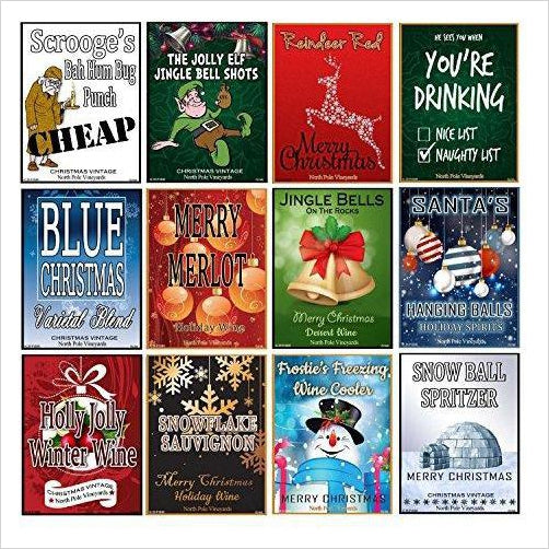 Christmas Wine Bottle Labels - Gifteee. Find cool & unique gifts for men, women and kids