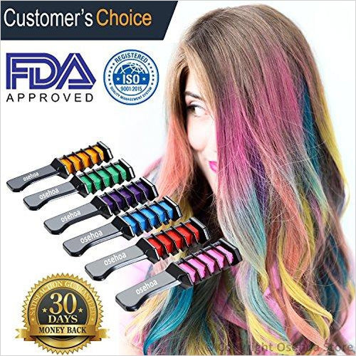 Temporary Hair Chalk Comb Color - Gifteee Unique & Unusual gifts, Cool gift ideas