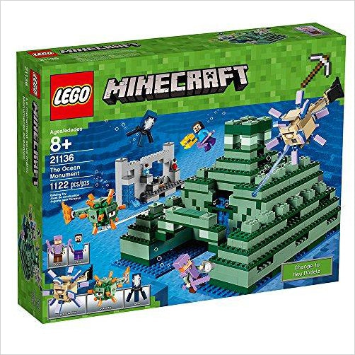 LEGO Minecraft The Ocean Monument 21136 Building Kit (1122 Piece) - Gifteee Unique & Unusual gifts, Cool gift ideas