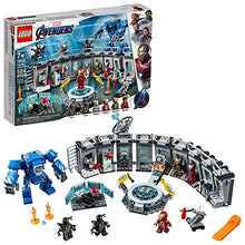Load image into Gallery viewer, LEGO Marvel Avengers Iron Man Hall of Armor 76125 Building Kit Marvel Tony Stark Iron Man Suit Action Figures (524 Pieces), Standard, Multicolor
