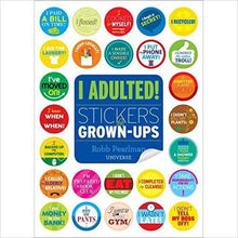 Load image into Gallery viewer, I Adulted!: Stickers for Grown-Ups - Gifteee. Find cool &amp; unique gifts for men, women and kids
