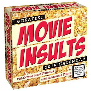 Greatest Movie Insults 2019 Day-to-Day Calendar - Gifteee. Find cool & unique gifts for men, women and kids