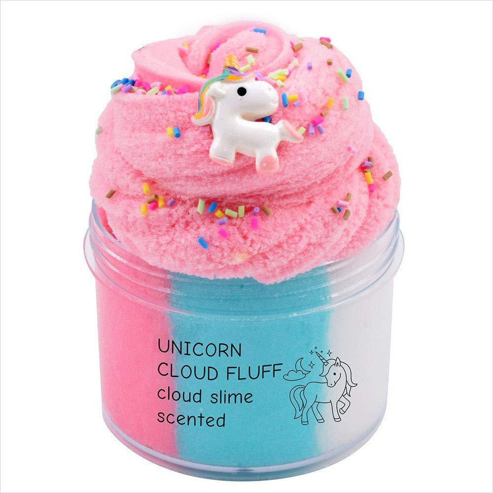 Unicorn Fluff Cloud Creme Slime Kawaii Unicorn Charm Scented Homemade Toy  Great Gift Idea for Any Age Stress Relief Sensory Toy 