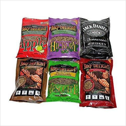 BBQrs Delight Wood Smoking Pellets - Super Smoker Variety Value Pack - Gifteee Unique & Unusual gifts, Cool gift ideas