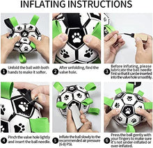 Load image into Gallery viewer, Soccer Ball with Straps Dog Toy
