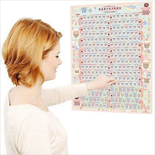 BabySteps Scratch-Off Calendar - Gifteee Unique & Unusual gifts, Cool gift ideas