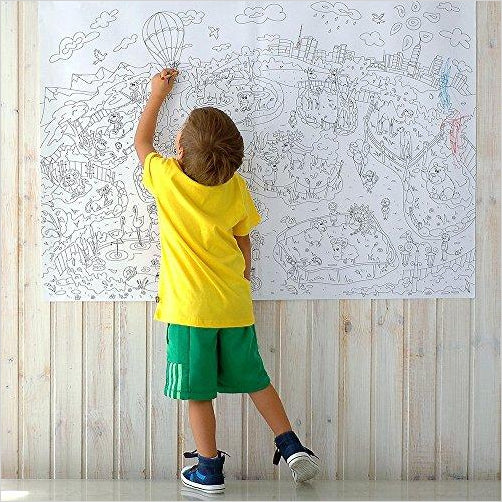 Big giant coloring poster! (33.08 х 46.5 in) - Gifteee